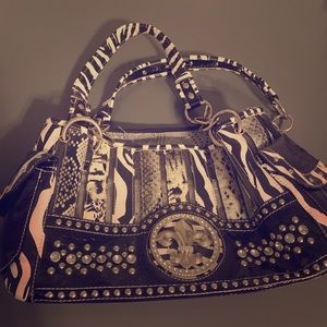Charming Charlie’s zebra purse!